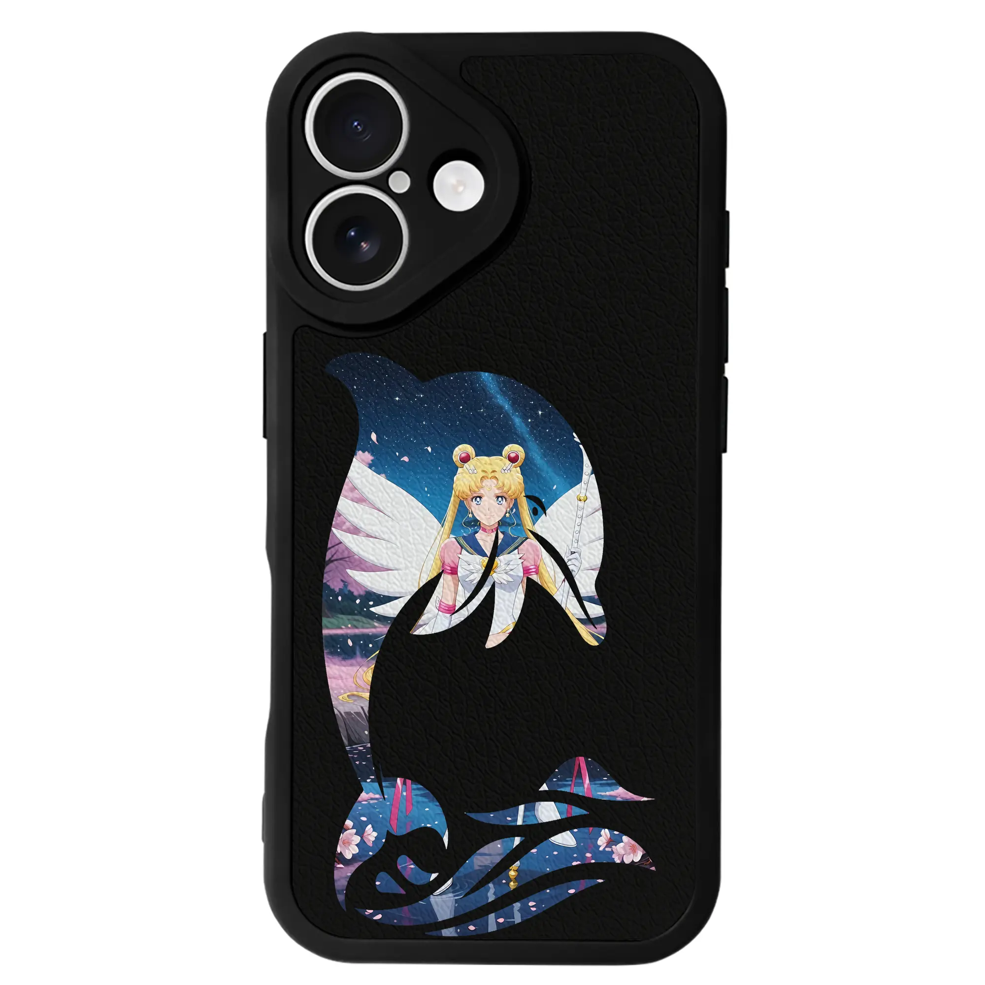 美少女戦士セーラームーン グッズ 月野 うさぎ - IPhone 16シリーズ対応 ・ シリコンスマホケース ・ レザー調 ・ 高精度フィット ・ 耐衝撃 ・ ワイヤレス充電対応 ・ 精密カット